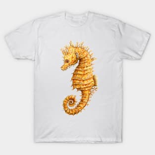 Yellow seahorse Hippocampus T-Shirt